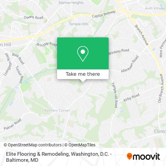 Elite Flooring & Remodeling map