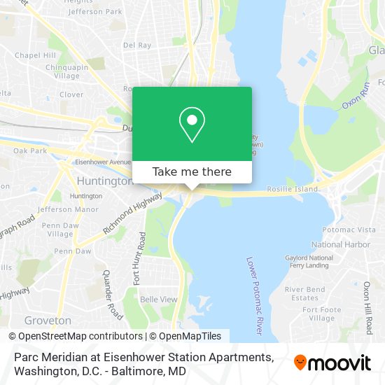 Mapa de Parc Meridian at Eisenhower Station Apartments