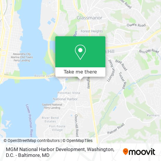 Mapa de MGM National Harbor Development