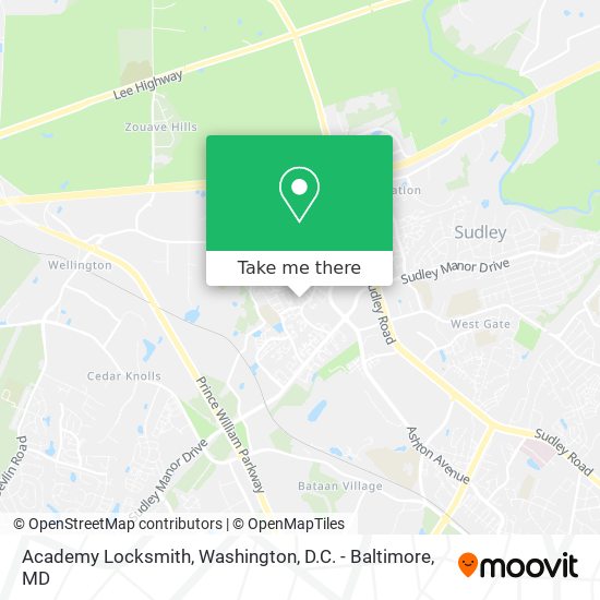 Mapa de Academy Locksmith