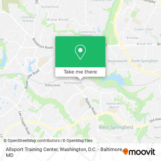 Allsport Training Center map