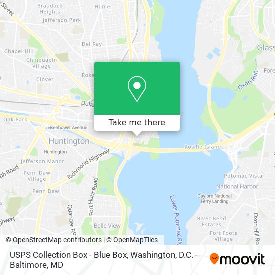 USPS Collection Box - Blue Box map