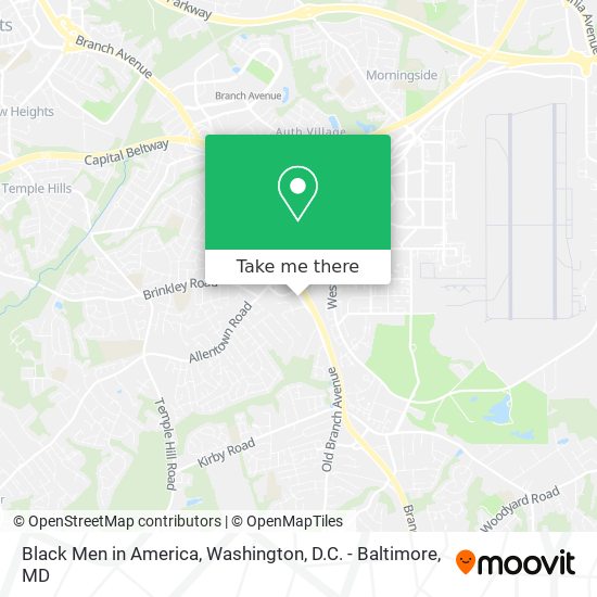 Mapa de Black Men in America