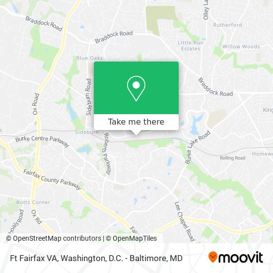 Ft Fairfax VA map