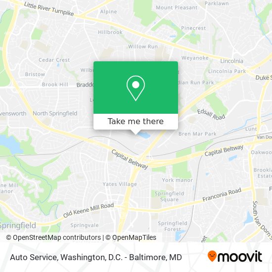 Auto Service map