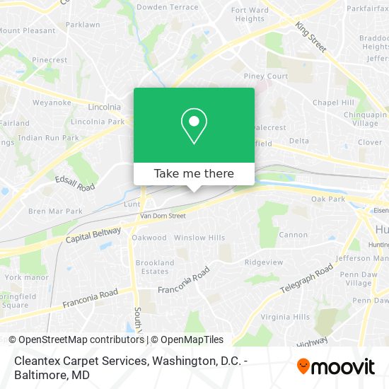 Cleantex Carpet Services map