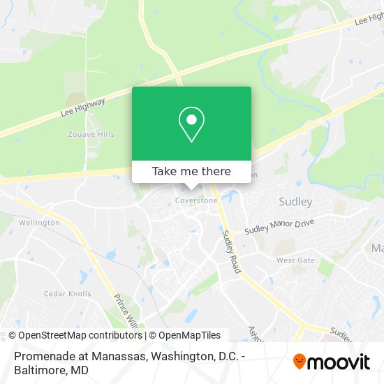 Mapa de Promenade at Manassas