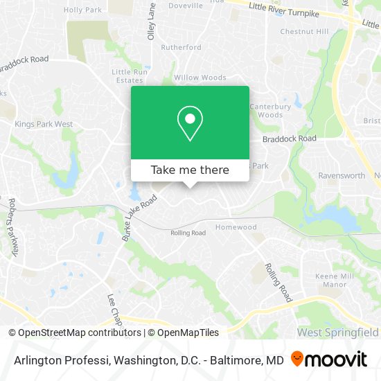 Arlington Professi map