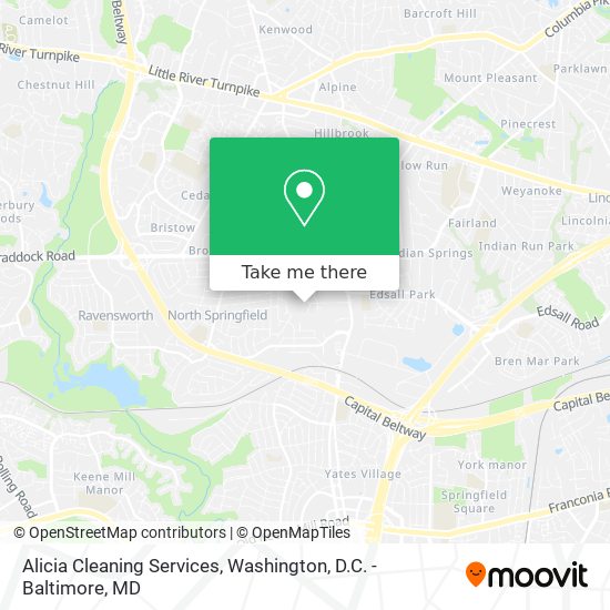 Alicia Cleaning Services map