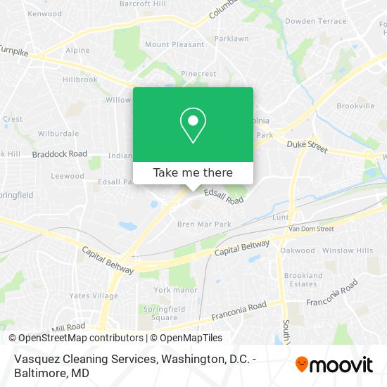 Vasquez Cleaning Services map