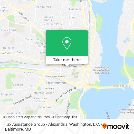 Tax Assistance Group - Alexandria map