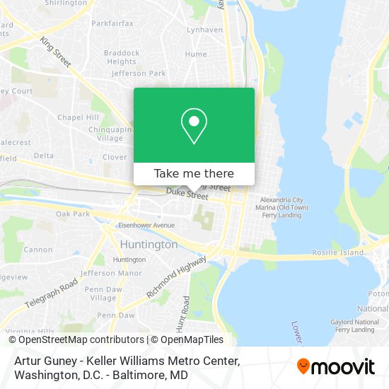 Artur Guney - Keller Williams Metro Center map