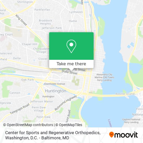 Mapa de Center for Sports and Regenerative Orthopedics