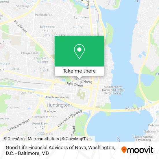 Good Life Financial Advisors of Nova map