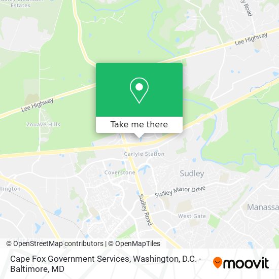 Mapa de Cape Fox Government Services