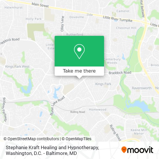 Stephanie Kraft Healing and Hypnotherapy map