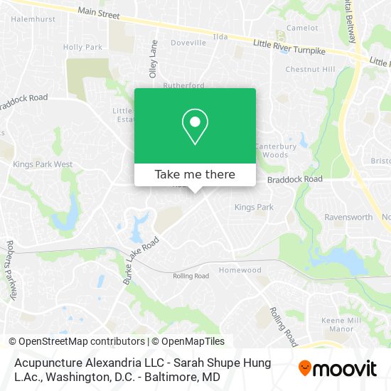 Mapa de Acupuncture Alexandria LLC - Sarah Shupe Hung L.Ac.