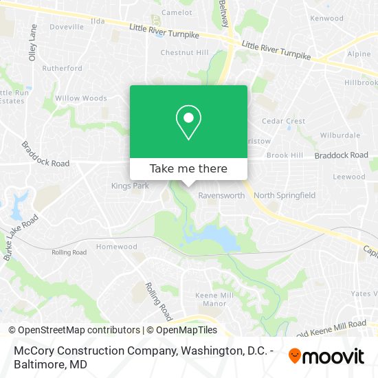 Mapa de McCory Construction Company