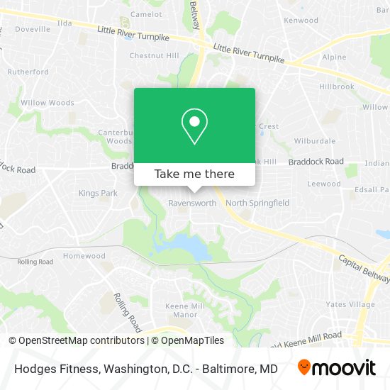 Hodges Fitness map