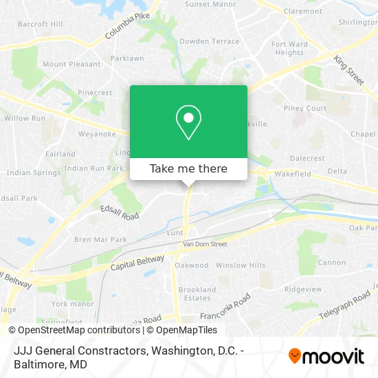 JJJ General Constractors map