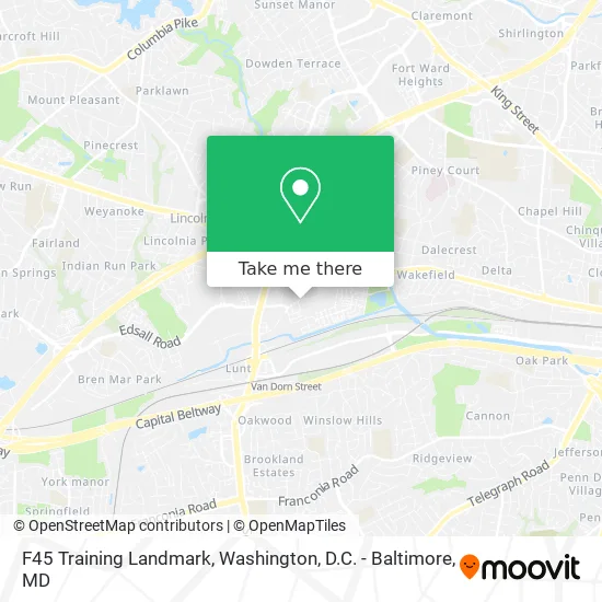 F45 Training Landmark map