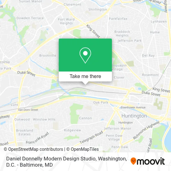 Daniel Donnelly Modern Design Studio map