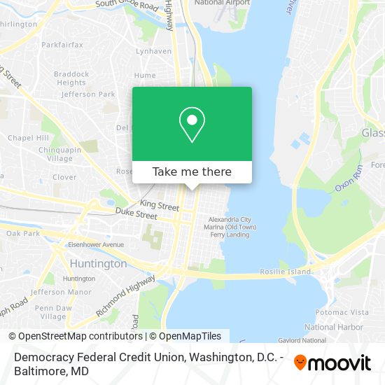 Democracy Federal Credit Union map