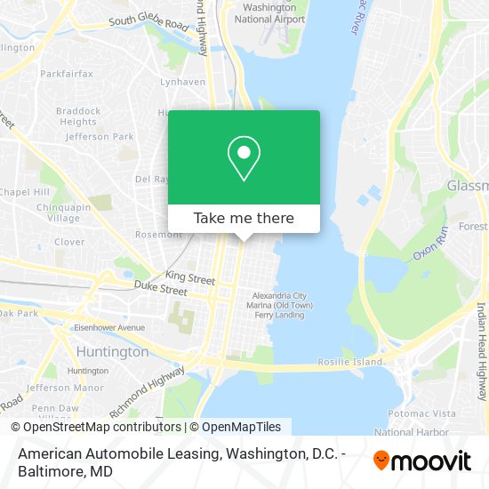 American Automobile Leasing map