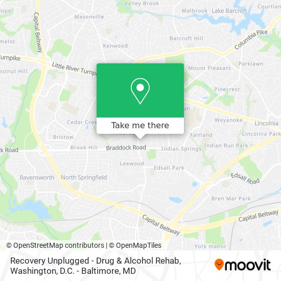 Mapa de Recovery Unplugged - Drug & Alcohol Rehab
