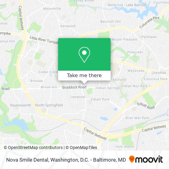 Nova Smile Dental map