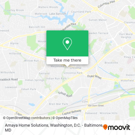 Amaya Home Solutions map