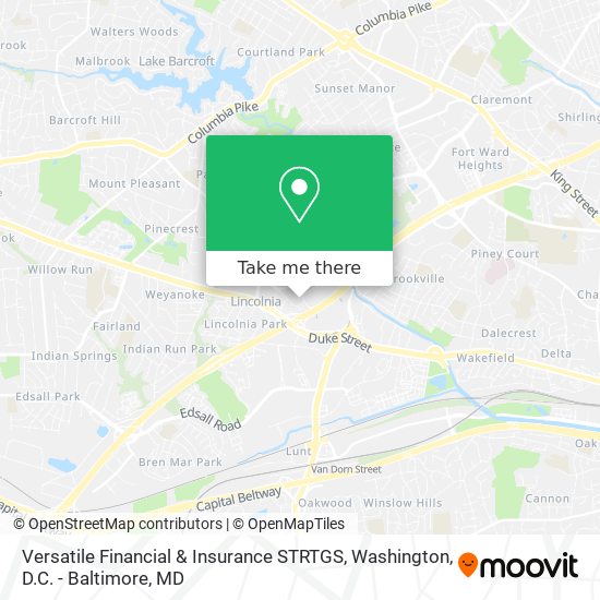 Mapa de Versatile Financial & Insurance STRTGS