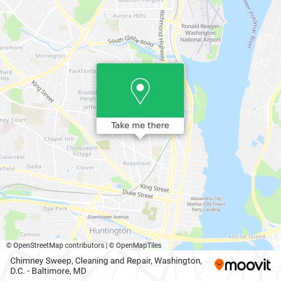 Chimney Sweep, Cleaning and Repair map