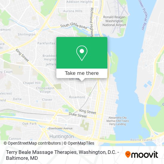 Terry Beale Massage Therapies map