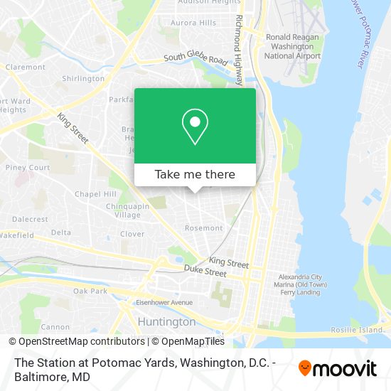 The Station at Potomac Yards map