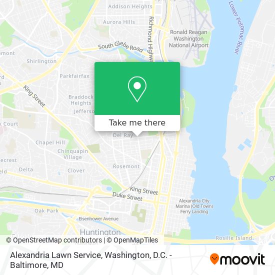 Mapa de Alexandria Lawn Service