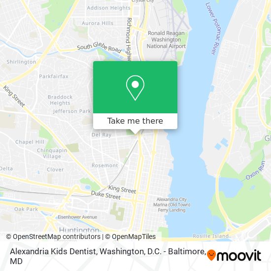 Alexandria Kids Dentist map