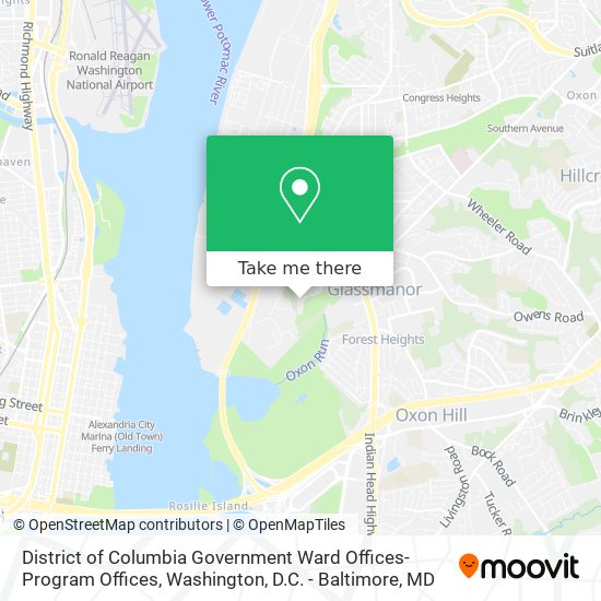 Mapa de District of Columbia Government Ward Offices-Program Offices