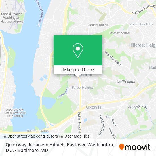 Mapa de Quickway Japanese Hibachi Eastover