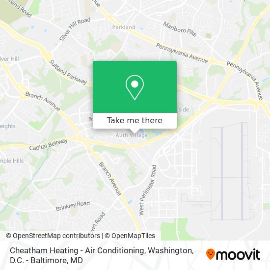 Mapa de Cheatham Heating - Air Conditioning
