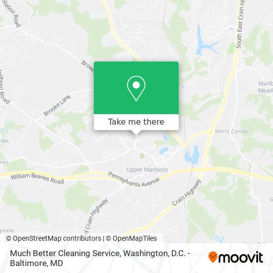 Much Better Cleaning Service map