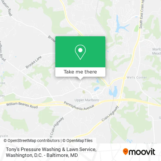 Tony's Pressure Washing & Lawn Service map