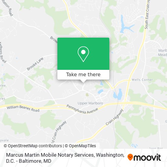 Marcus Martin Mobile Notary Services map