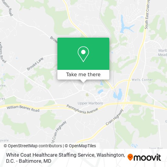 White Coat Healthcare Staffing Service map