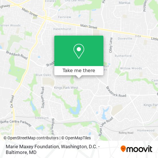 Marie Maxey Foundation map