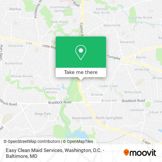 Mapa de Easy Clean Maid Services