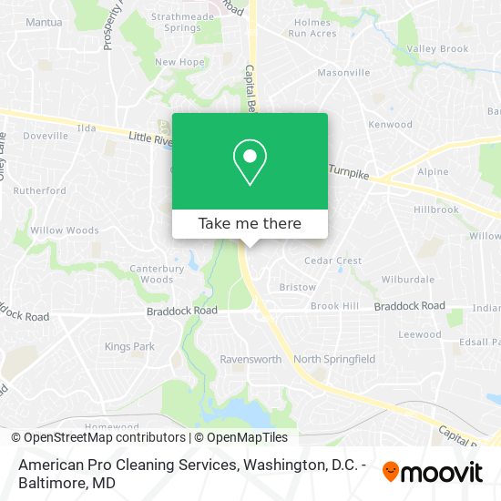 Mapa de American Pro Cleaning Services