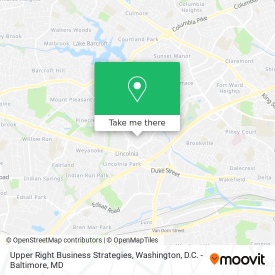 Upper Right Business Strategies map