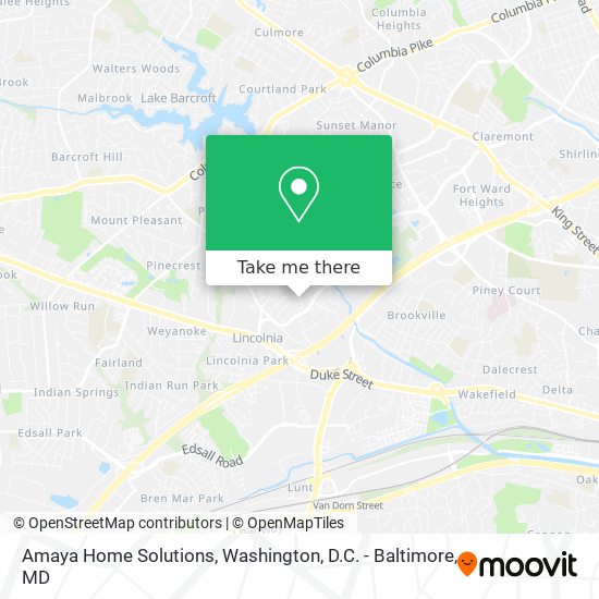 Amaya Home Solutions map