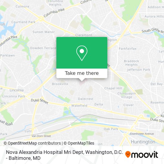 Mapa de Nova Alexandria Hospital Mri Dept